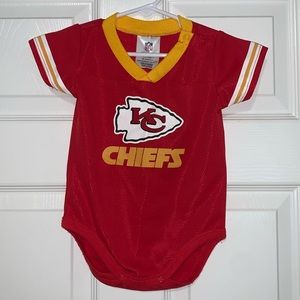 NFL Kansas City Chiefs Red and Gold Baby One-Piece